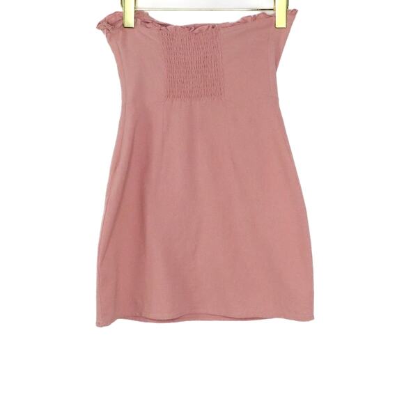 Lisa Says Gah Lottie Moss Blush Pink Strapless Mini Dress XS - Picture 5 of 8